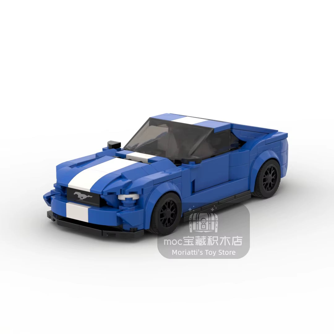 MOC Mustang 344Pcs Car Racer FIT Brick Racing Super Building Block Bricks Toys Kids Gifts