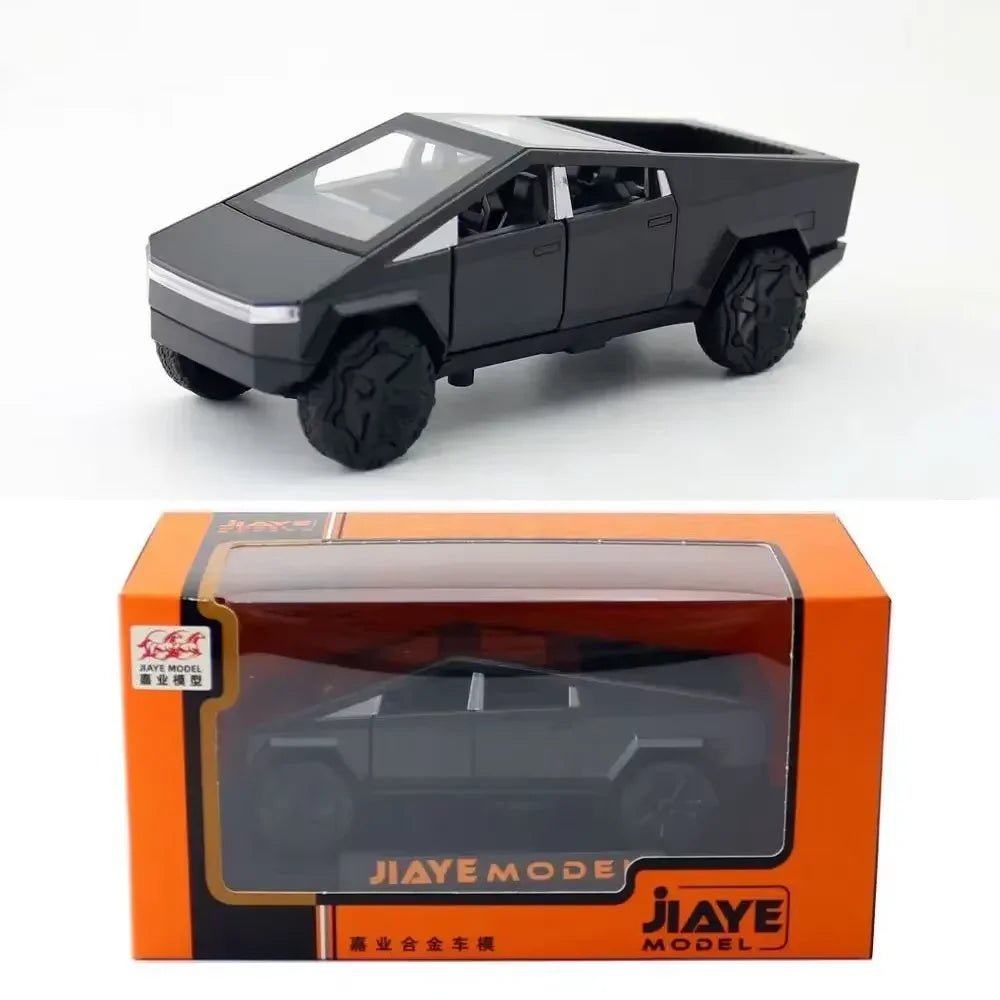 1:36 Cybertruck Alloy Car Model Diecasts Vehicles Toy Cars Sound Light Pickup Truck Kid Children Christmas Gift Boy Toy