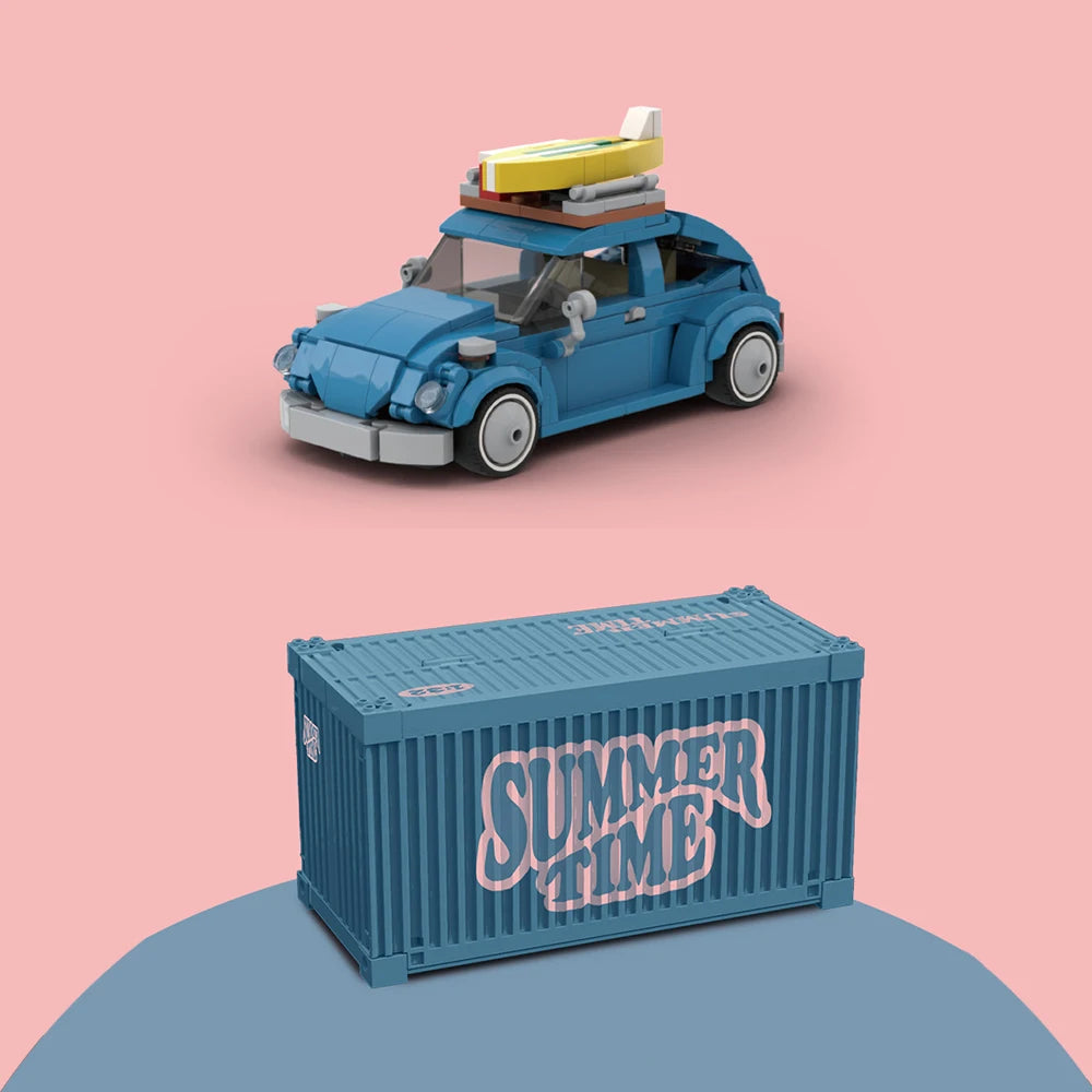 NEW in Creative Model Classic Beetle Car Decoration Building Blocks Bricks Moc Kit Set City Car DIY Toys for Boys Gifts with Box