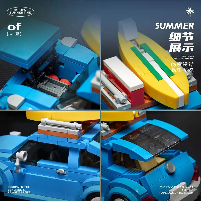 NEW in Creative Model Classic Beetle Car Decoration Building Blocks Bricks Moc Kit Set City Car DIY Toys for Boys Gifts with Box