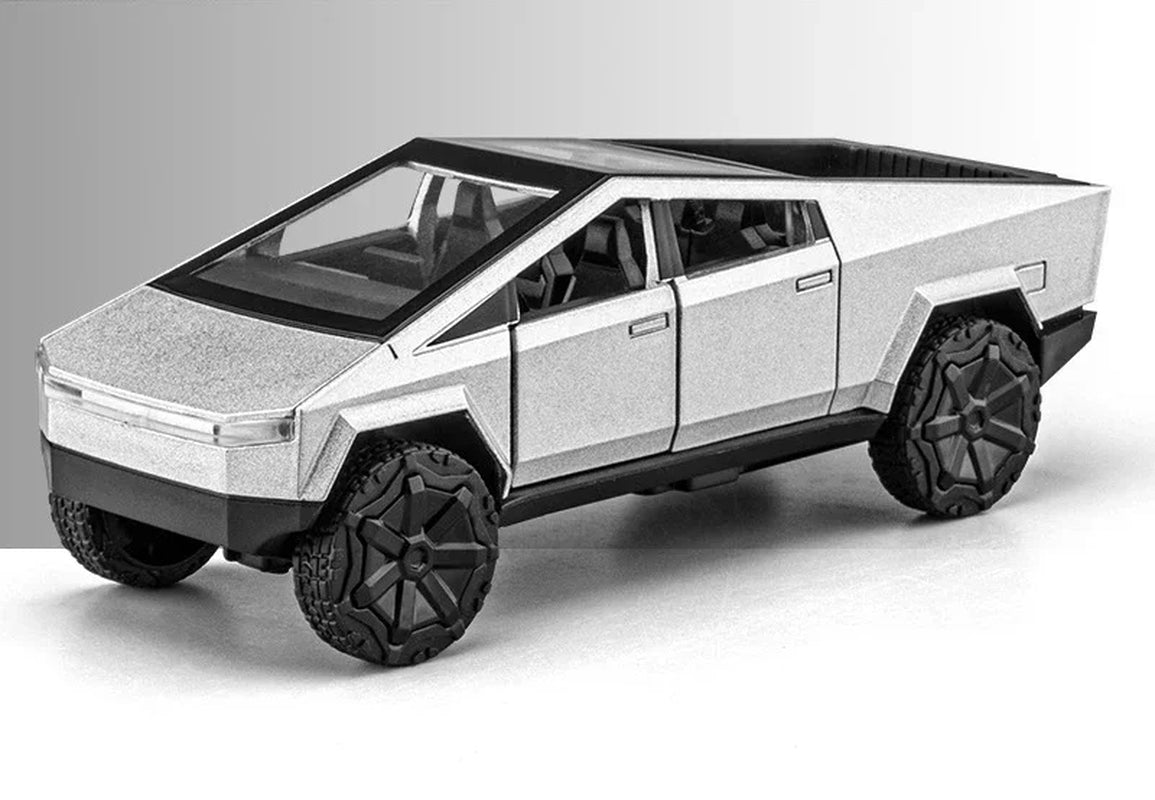 1:36 Cybertruck Alloy Car Model Diecasts Vehicles Toy Cars Sound Light Pickup Truck Kid Children Christmas Gift Boy Toy