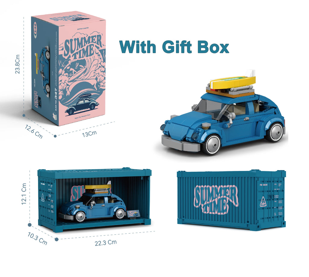 NEW in Creative Model Classic Beetle Car Decoration Building Blocks Bricks Moc Kit Set City Car DIY Toys for Boys Gifts with Box