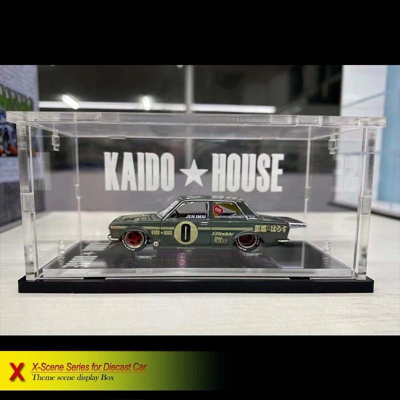 Bob Acrylic 1/64 Model Car Display Case for Minigt Kaidohouse Acrylic Transparent High Grade Box（Without Cars）