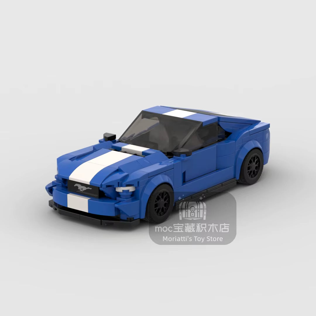 MOC Mustang 344Pcs Car Racer FIT Brick Racing Super Building Block Bricks Toys Kids Gifts