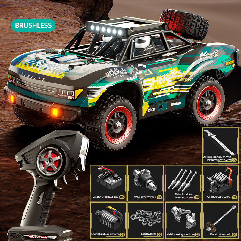 JJRC Brushed Full Proportional RC Remote Control Car 4WD Short Course Off-Road